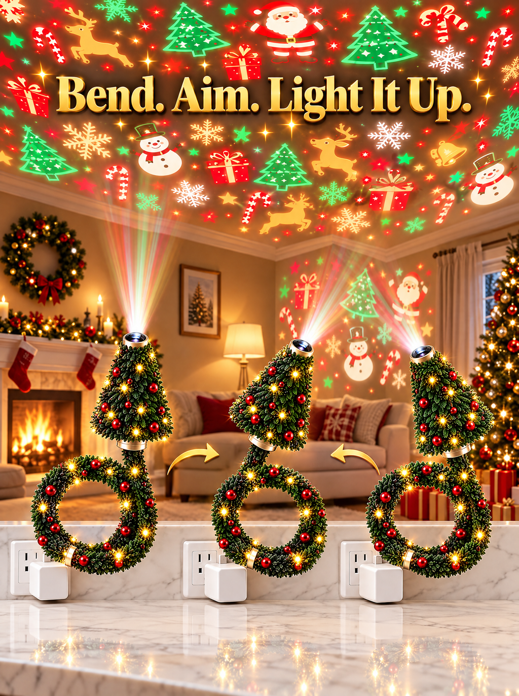 Gleamvia Christmas Projector™