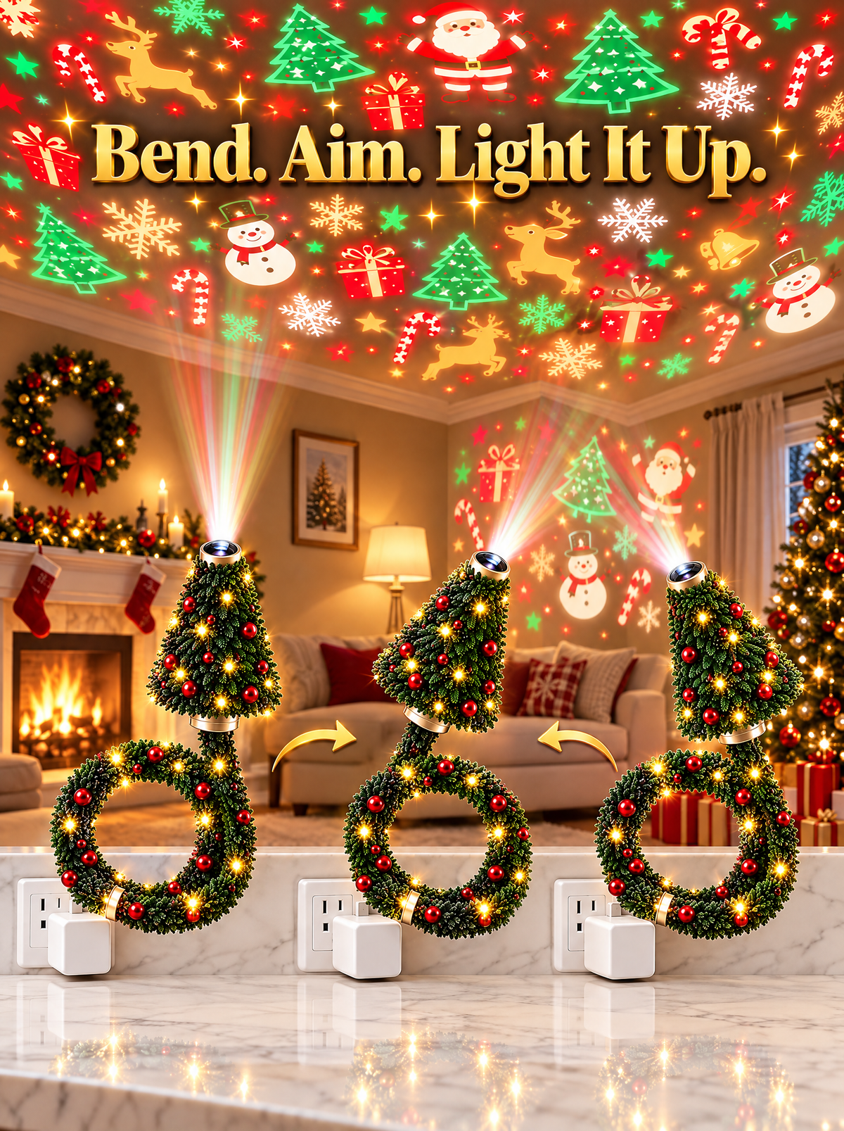 Gleamvia Christmas Projector™